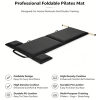 Tapis de yoga et de Pilates professionnel pliable, qualité studio, tapis d'exercice pliable, accessoires Pilates, tapis pliable avec poignées