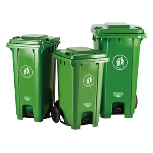 Eco Green 240L Plastic Waste Bin Dust/Trash Bin With Green Features