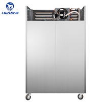 Réfrigérateur congélateur commercial de grande capacité 1520L Source d'énergie électrique à économie d'énergie Refroidissement direct Classe A +++ Ménage