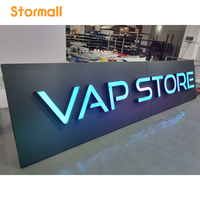 Enseigne lumineuse 3D extérieure pour magasin, logo en lettres, lettres en relief, panneau publicitaire en acrylique LED, enseigne lumineuse, enseigne commerciale, IP67