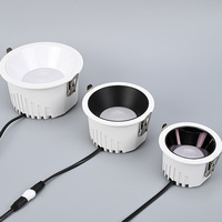 Sortie d'usine LED haute luminosité bord étroit profond anti-éblouissement plafonnier projecteur downlight pour éclairage intérieur