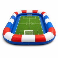 Terrain de football portable pour enfants 2026 - Arène de football gonflable pour jardin, bâche en PVC, filet de sécurité, avec pompe à air et sac, OEM