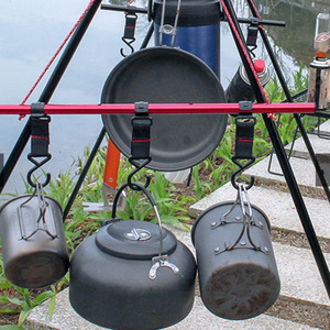 Nylon camping <b>hooks</b>, outdoor tripod <b>hooks</b>, clip-on crossbar <b>hooks</b>, S-<b>hooks</b> for hanging pots and pans. - Product Image 4
