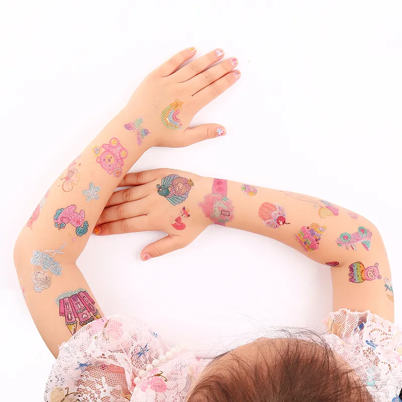 2023 new other educational toys Temporary Tattoos Stickers, non toxic 12 sheets different patterns waterproof tattoo stickers