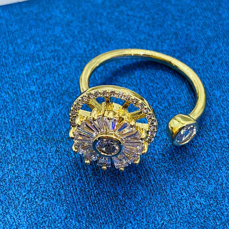 ดอกไม้หมุน Tj1 * ทอง