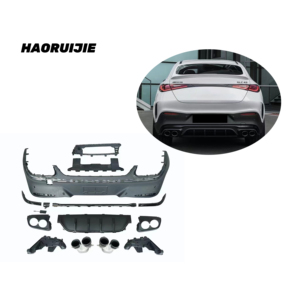 Diffusore posteriore con tubo per <span class=keywords><strong>Mercedes</strong></span> Benz C254 GLC43 AMG Coupe coda labbro e gola posteriore paraurti posteriore - Product Image 1