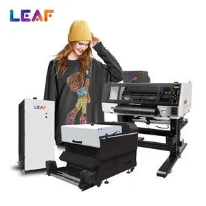 LEAF Digital T-shirt Printing Machine Dual I3200 DTF Printer Transfer Film Inkjet Printers 60cm DTF Printer