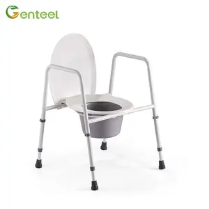 Складное Кресло-комод, алюминиевое сиденье для унитаза для инвалидов, регулируемые по высоте стулья для инвалидов