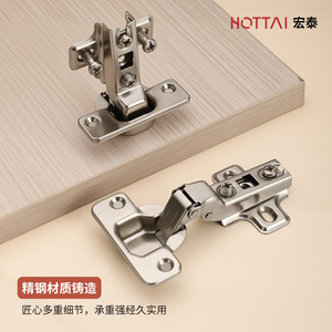 Bisagra de armario Hongtai 261 de mortaja completa con cierre suave, herraje para puerta de armario de acero laminado en frío de 1 mm - Product Image 5