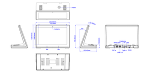 L Shape <strong>Menu</strong> Tablet Touch Screen 8 Inch Food Ordering Ethernet <strong>Android</strong> NFC Tablet PC with Speaker Mic - Product Image 6