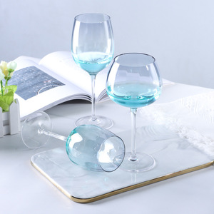 Juego de Dos Copas de <span class=keywords><strong>Gin</strong></span> de Cristal de 460 ml, Color Rosa y Gris, Verde y Gris, Estilo Globo Atardecer, Venta al por Mayor - Product Image 3