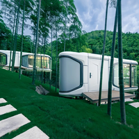 Meilleure Qualité Vente en Gros Usine Maison Capsule Spatiale Modulaire 20ft 40ft Apple Cabin Luxe pour Vivre et Travailler Préfabriqué