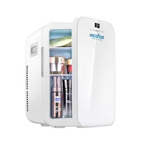 Mini réfrigérateur cosmétique 20L personnalisable en gros refroidisseur et chauffe-voiture réfrigérateur compact réfrigérateurs à portes vitrées pour la maison