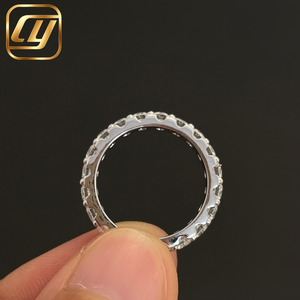 Bague de mariage en argent sterling 925 massif de luxe, diamant de laboratoire D VS de 3 mm, taille brillant rond, certifiée IGI - Product Image 6