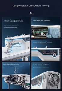 New OEM Double Synchronization Computer Walking Foot Flat-Bed Motor Heavy <b>Material</b> Lockstitch Machine - Product Image 4