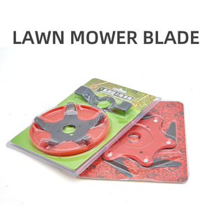 ZHCY Rotary Blade Lawn Mower Accessory Red High-speed Steel Six-blade Amphibious Grass Trimmer Head - Product Image 5