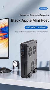 Mini PC de jeu de 12e génération, I7 12700H 13620H AMD RX6600XT 8G, double DDR5, SSD M.2 NVMe, quad 4K, ordinateur de bureau portable pour joueurs - Product Image 6