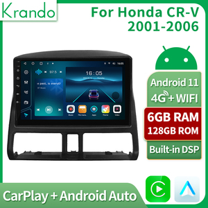Krando Car Stereo Android Auto Car Radio para <span class=keywords><strong>Honda</strong></span> <span class=keywords><strong>2001</strong></span> - <span class=keywords><strong>2006</strong></span> Navegación GPS Inalámbrico Carplay Pantalla táctil Autoradio - Product Image 2