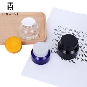 Tarro de Crema de Vidrio Transparente Ámbar Verde de 15ml 30ml 50ml con Tapa, Envase Vacío de 1oz para Crema de Ojos, Tarros Cosméticos de 50g - Product Image 3