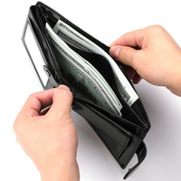 Dompet Kulit PU Pria Kapasitas Besar dengan Banyak Slot Kartu, Tempat Kartu ID, Tempat Kartu Kredit, dan Tempat Koin, Model Vintage