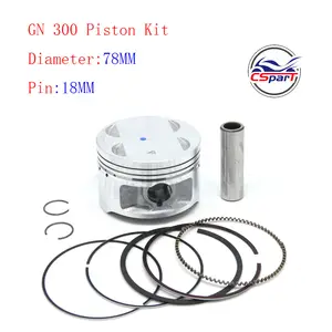 78MM 18MM Kit de pistón anillos para Loncin 300 300CC GN300 Suzuki ATV piezas de la bici de la suciedad