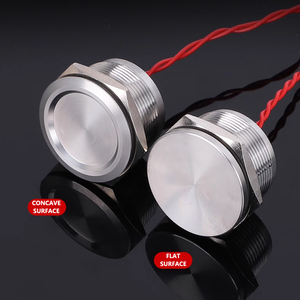 Interrupteur piézoélectrique étanche AIBEIKEN en acier inoxydable, électronique, 25 mm, 2A, 24V, 1NO, IP68, type à réinitialisation et verrouillage, pour baignoire et <span class=keywords><strong>piscine</strong></span> - Product Image 3