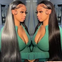 ¡OFERTA ESPECIAL! Pelucas de encaje frontal 13x4, estilo largo y liso, cabello virgen Remy sin pegamento, encaje transparente, cabello brasileño natural para mujeres negras.