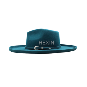 Chapeau Fedora à <span class=keywords><strong>large</strong></span> bord en <span class=keywords><strong>feutre</strong></span> de laine pure, unisexe, avec ruban réglable, idéal pour l'extérieur – Vente directe usine - Product Image 3