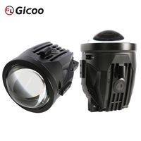 Nuevo Proyector LED Tricolor de 12V 120W 3.0 Pulgadas 6000K 20000LM con Lente, IP67 Impermeable, de Aluminio, para Faros Delanteros de Coche, Luz Alta/Baja