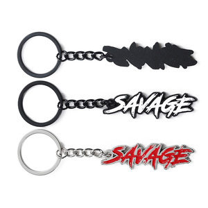 <strong>Custom</strong> <strong>Key</strong> <strong>Chains</strong> Logo Enamel Black Silver Plated Name <strong>Keychain</strong> Free Design Your Own <strong>Key</strong> Holder Letters - Product Image 1
