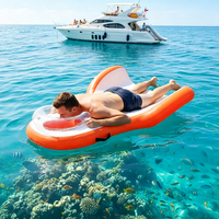 Nouveau design de flotteur gonflable, lit flottant multicolore avec poignées renforcées, jouet de piscine d'été