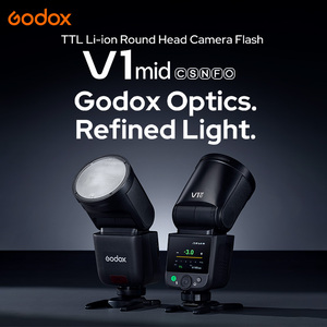 Équipement photographique, éclairage photographique, flash <span class=keywords><strong>Godox</strong></span> <span class=keywords><strong>V1</strong></span> Mid V1C/N/S TTL HSS, flash pour appareil photo, <span class=keywords><strong>Speedlite</strong></span>, lumière pour Canon, Nikon, <span class=keywords><strong>Sony</strong></span> - Product Image 1