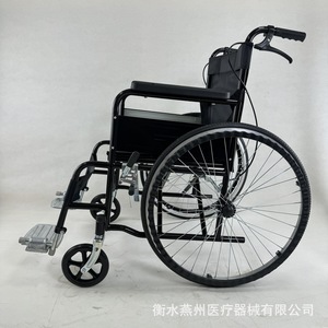 Silla de ruedas manual plegable, ligera y portátil para uso doméstico en personas mayores y con discapacidad, con certificación CE. - Product Image 3
