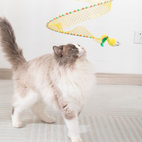 Tunnel pliant pour chat Jouet réaliste pour animaux de compagnie Jouet de mouvement interactif pour se divertir Tunnel pliable pour chat Jouets pour chat Tunnel de jeu