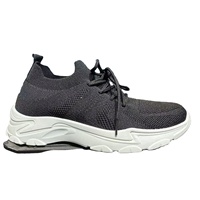 Chaussures de marche décontractées pour hommes, respirantes, en maille, à semelle épaisse, légères, à enfiler, rehaussantes, sportives et confortables