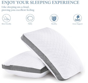 Premium Mesh Transpirable Gusset Home Bed Soft Cooling Cover Summer Cold Ajustable Shredded Memory Foam <span class=keywords><strong>Neck</strong></span> <span class=keywords><strong>Pillow</strong></span> - Product Image 2