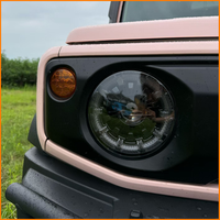 Para Jimny JB64 JB74 2018-2026, Conjunto de Faros Delanteros LED de Doble Haz para Todoterreno 4x4, Estilo FJ Cruiser con Luces de Circulación Diurna, Par de Lámparas Delanteras