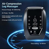 Manchons de compression d'air pour jambes rechargeables professionnelles Machine de massage de thérapie Bottes de pompe de récupération sportive avec écran tactile LCD