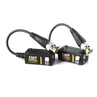 Cctv Vidéo Balun Hd 8Mp Connecteur Émetteur-Récepteur Dc Rca Bnc à Rj45 3 en 1 pour Cctv Sécurité Surveillance Hd Vidéo Balun Rj45