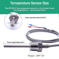 Sonde de température PT100 OEM, large plage de température, conception durable pour fours industriels