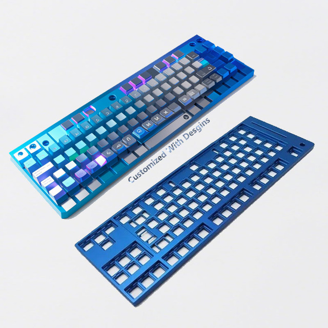 Custom-made CNC Aluminum Mechanical Keyboard for with Precision CNC Machining Services Small MOQ & Tight Tolerances