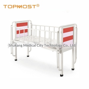 Cama de Hospitalización Pediátrica de Doble Mecanismo, Totalmente Cerrada, Modelo Manual YK-M108B 1600x770x500mm para Hospitales de Emergencias Pediátricas - Product Image 3
