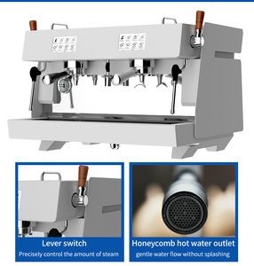 Macchina per Caffè <span class=keywords><strong>Espresso</strong></span> Manuale Naixer a Doppio Gruppo, 9 Bar, Semi-Automatica per Attività Commerciali - Product Image 3