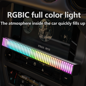 Thông Minh Ánh Sáng Ban Đêm Âm Nhạc Mức Độ Chỉ Số Ánh Sáng 32 Đầy Màu Sắc LED Hạt USB Đón Các Âm Thanh Điều Khiển Bằng Giọng Nói Đồng Bộ Nhịp Điệu Ánh Sáng - Product Image 4