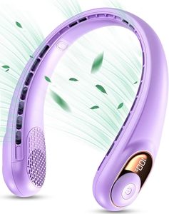Wholesale Personal <b>Cooler</b> Neck Fan Hands-Free Portable Bladeless Neck Fan Rechargeable Wearable <b>Mini</b> Fan Gift for Men And Women - Product Image 4