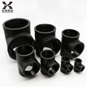 Yixin màu đen polyethylene Butt hàn ống lắp mới <span class=keywords><strong>HDPE</strong></span> vật liệu giảm TEE cho cấp nước - Product Image 6