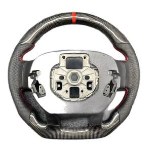 Volante de cuero de fibra de carbono de suministro de fábrica para <span class=keywords><strong>Ford</strong></span> Raptor F150 <span class=keywords><strong>Focus</strong></span> y Mustang accesorio de coche de comercio transfronterizo - Product Image 5