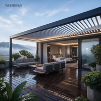 Pergola en aluminium durable résistante aux intempéries, plusieurs tailles, structure extérieure pour jardin
