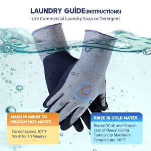 Guantes de trabajo de seguridad con revestimiento de nitrilo, para trabajo Industrial, construcción, limpieza, eléctrico, jardín, mecánica, conducción, aprobado por la CE - Product Image 6