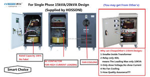 Jespc, Stavol, однофазный высококачественный стабилизатор напряжения SVC-15KVA/15000 ВА с байпасом 220 В/230 В/240 В - Product Image 4